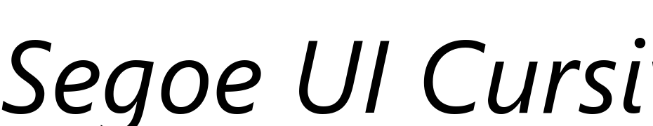 Segoe UI Cursiva Font Download Free